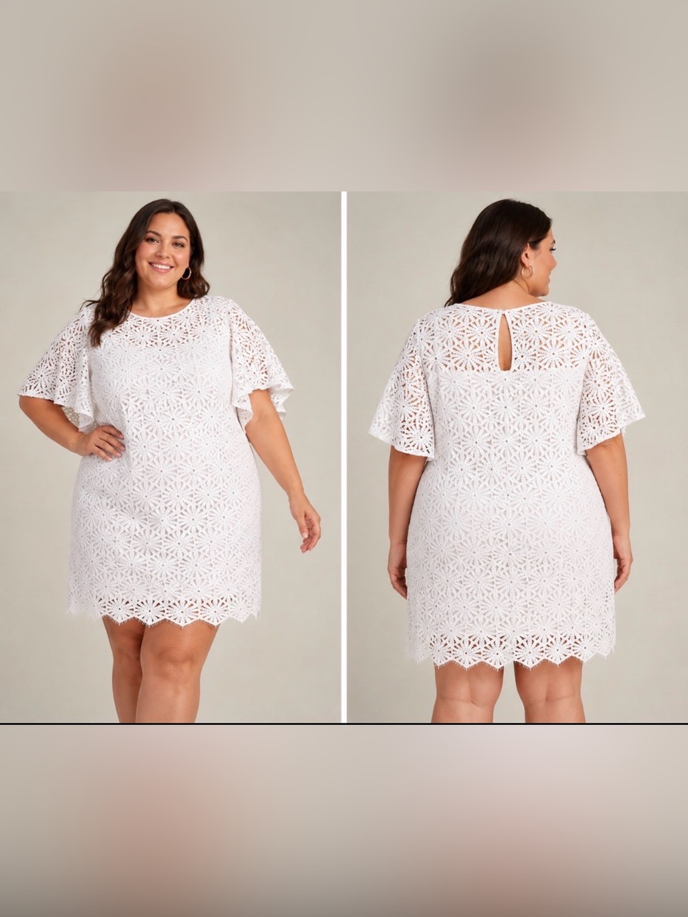 Trina Turk Auteur Lace Shift Cocktail Dress